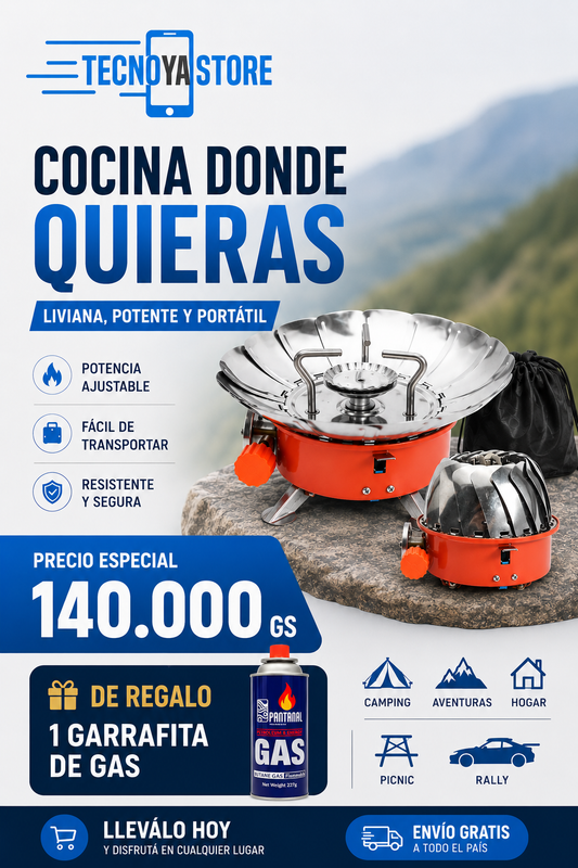 COCINA A GAS PORTATIL