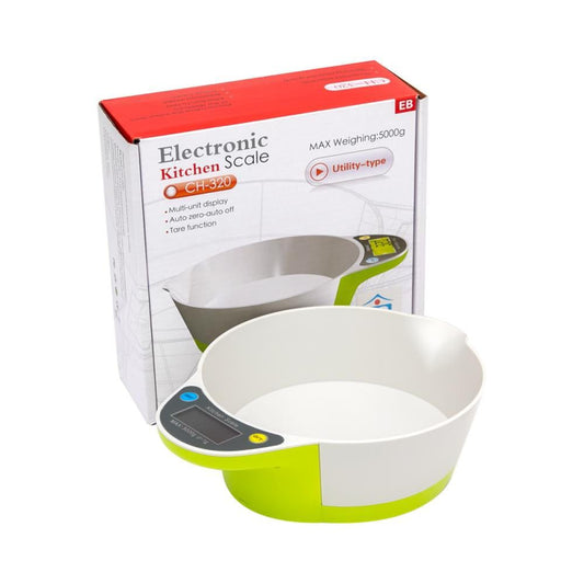 Balanza digital de cocina con bowl 5KG